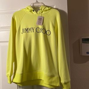 Neon colored jimmy Choo hoodie authentic. Never worn
